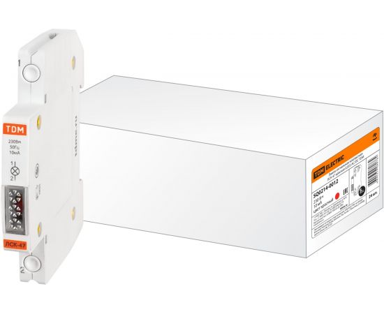 Компактная сигнальная лампа желтая TDM ЛСК-47 LED AC/DC SQ0214-0014 – изображение 2