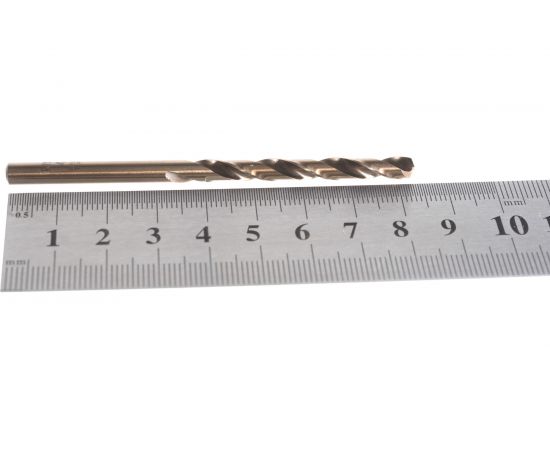 Сверло по металлу легированное кобальтом Р6М5К5 (4.8х86х52 мм) Кратон 1 05 18 009 – изображение 3