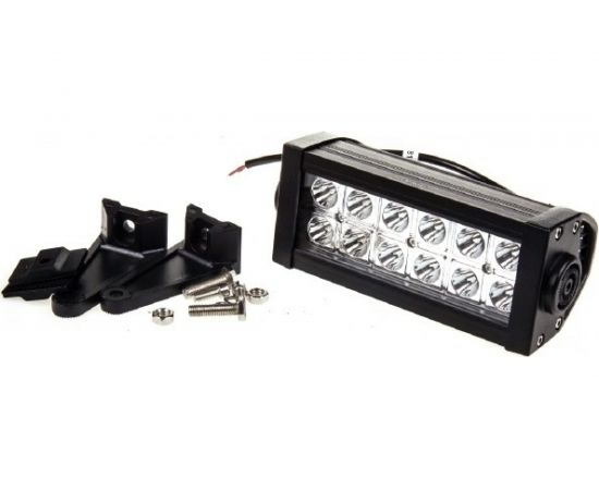 Прямоугольная светодиодная фара SKYWAY OFF ROAD 12V/24V 36W 6000К 12 диодов дальний свет S07201053 – изображение 3