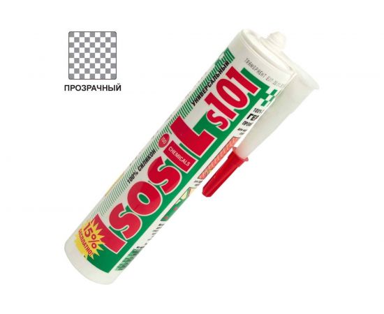 Универсальный силиконовый герметик ISOSIL S101, бесцветный, 280 мл 1010011 – изображение 4