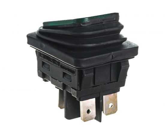 Клавишный выключатель Emas с подсветкой, зелёная клавиша, 1НО, 250В AC, 16А A54B1Y11 – изображение 4