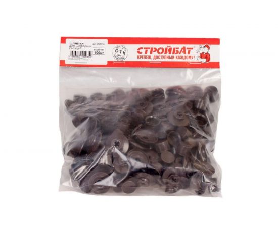 Шляпка для шиферного гвоздя Стройбат коричневая 100 шт 9949 – изображение 4