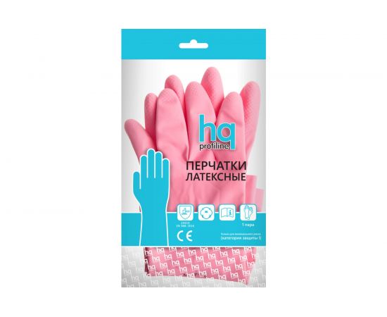 Латексные многоразовые перчатки HQ Profiline, красные, р-р S 73579 – изображение 5