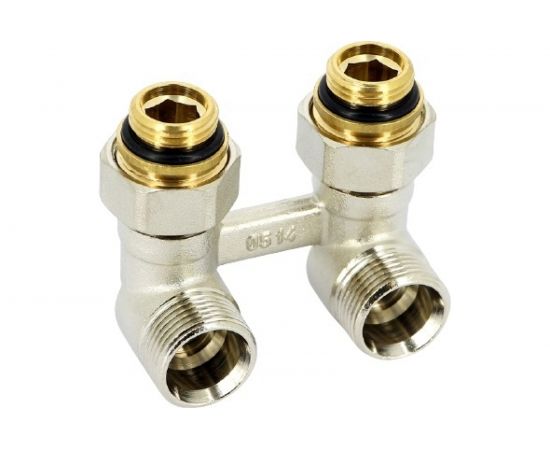 Угловой узел Rehau НН 1/2х3/4 ЕК с накидной гайкой шар краны для радиаторов с нижним подводом 240737 – изображение 5