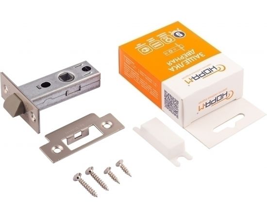 Дверная защелка НОРА-М С-45П пластик.яз. мат.никель 15470 – изображение 6