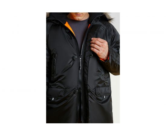 Удлиненная утепленная куртка СОЮЗСПЕЦОДЕЖДА СЕВЕР черная, р. 52-54/рост 182-188 2200000070203 – изображение 6