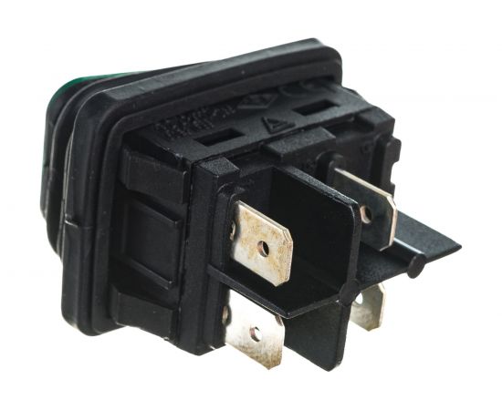 Клавишный выключатель Emas с подсветкой, зелёная клавиша, 1НО, 250В AC, 16А A54B1Y11 – изображение 6