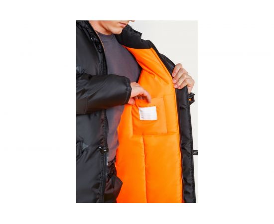 Удлиненная утепленная куртка СОЮЗСПЕЦОДЕЖДА СЕВЕР черная, р. 52-54/рост 182-188 2200000070203 – изображение 7