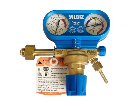 Редуктор кислородный с дополнительным вентилем GAZ YILDIZ 5301SV 