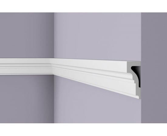 Молдинг WALLSTYL (2000х100х40 мм; белый) NMC WL4 