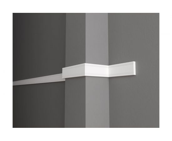 Стеновой молдинг Decor-Dizayn ударопрочный влагостойкий под покраску 52Х11Х2000мм 156А 