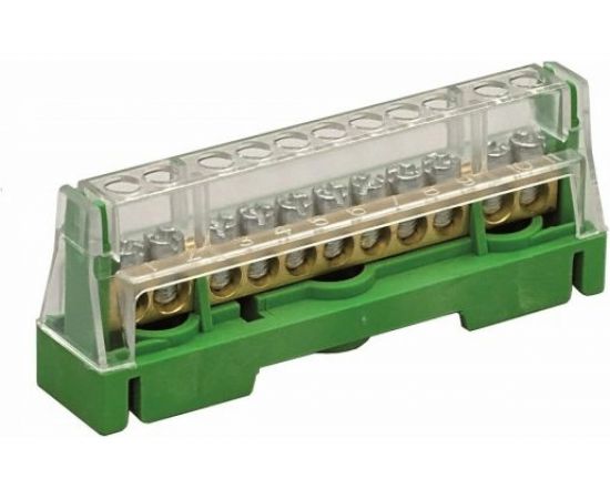 Соединительная клеммная колодка DKC 1р 15x5,3мм. цвет зелёный T1615 