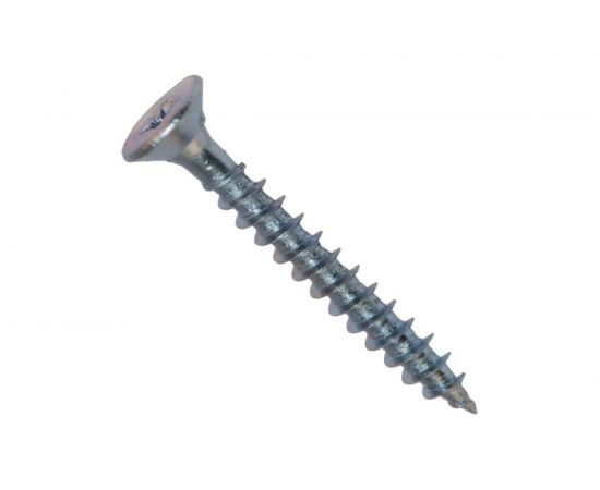 Потайной универсальный шуруп Метизный двор 6,0x60, оцинкованный, 100 шт. 4690441023018 