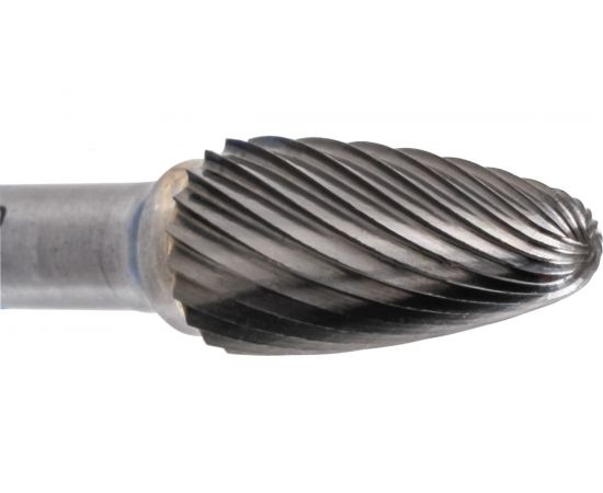 Борфреза твердосплавная NORGAU форма F параболическая со сферической вершиной SCM HM F1020M06-45 (10х20х6х60 мм) 077130300 