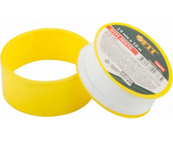 ФУМ-лента FIT плотность 0,40 гр/см3, 19 мм x 10 м x 0,075 мм 70694 