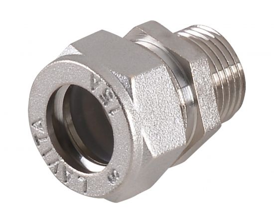 Муфта Lavita труба-нар. резьба, усиленный V/S 15х1/2 HP, НИКЕЛ 