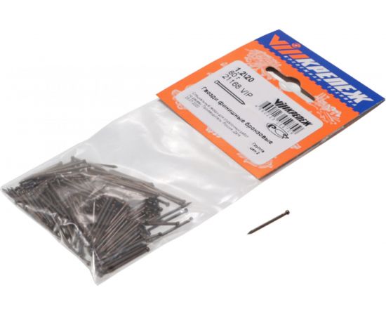 Финишные гвозди VIPкрепеж бронзовые 1,2х20 60 шт 21168 VIP 