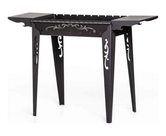 Садовый мангал с двумя боковыми полками GRATAR МС 740 