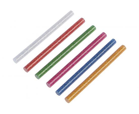 Стержни клеевые разноцветные с блестками (6 шт; 7х100 мм) TUNDRA 4686962 