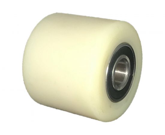 Колесо нейлон б/г без кронштейна малое для рохли (80х70 мм) MFK-TORG 104080-70-Flat-Nylon 