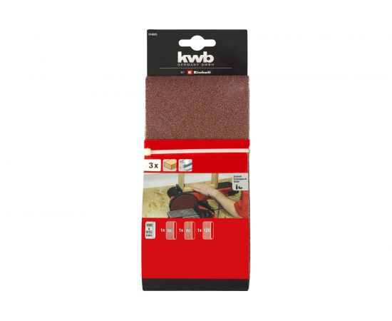 Набор шлифовальных лент KWB (3 шт, 914x100 мм) для TC-US 400 914605 – изображение 2