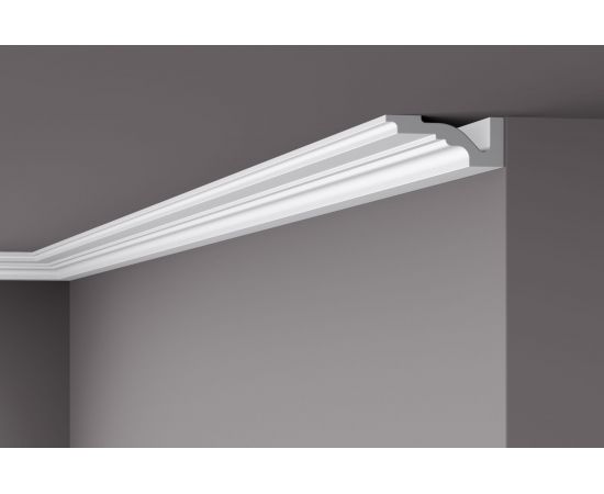 Молдинг WALLSTYL (2000х100х40 мм; белый) NMC WL4 – изображение 2