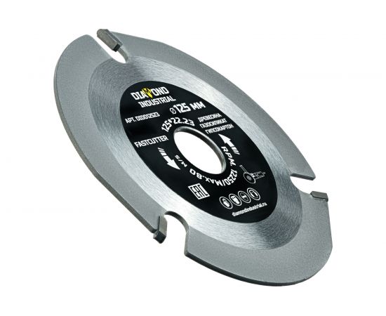 Диск пильный по дереву FastCutter 125х22.23 мм, 3T для УШМ Diamond Industrial DIDD125Z3 – изображение 3