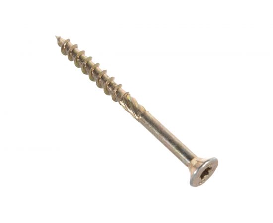 Шуруп Rusconnect CS 08100 с/нарез. д/дерева, потай 8х100 100 шт. Желтый цинк 310810 – изображение 4