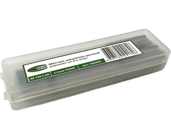 Машинно-ручной метчик TORNERI М13х1.25 комплект из 2-х штук Р6М5 035264 – изображение 4