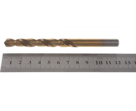 Сверло по металлу (9.5х125х81 мм; А1; Р9; нитрид титана) Туламаш 56347 – изображение 5