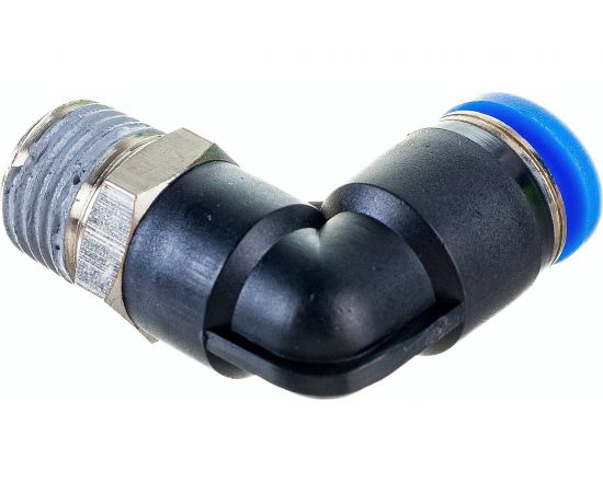 Фитинг цанговый угловой с наружной резьбой 1/4M для трубки диаметром 8 мм SHPI PL 08-R02 