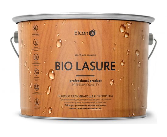 Водоотталкивающая пропитка для дерева Elcon Bio Lasure (дуб; 2 л) 00-00461953 