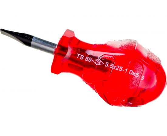 Укороченная отвертка с прямым шлицем KRAFT 5.5х25мм IZELTAS 4110175525 