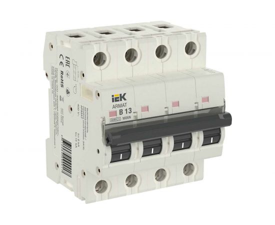 Автоматический выключатель IEK M06N 4P B 50А AR-M06N-4-B050 