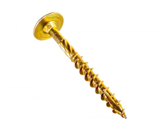 Шуруп Rusconnect CT 08080 с/нарез. д/дерева, прессшайба 8х80 50 шт. Желтый цинк 320808 