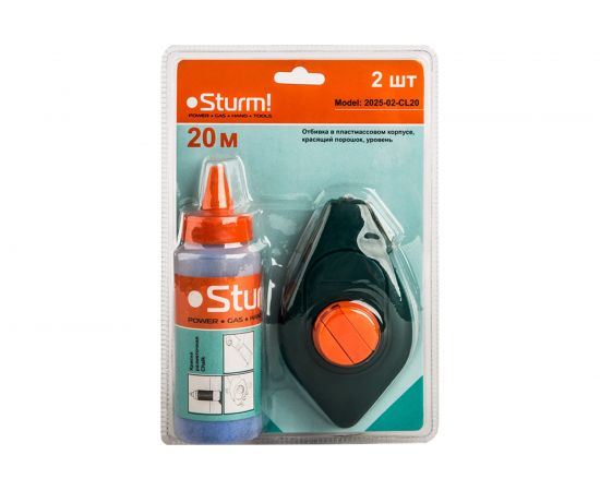 Отбивной шнур Sturm 2025-02-CL20 