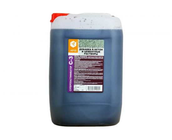 Добавка в бетонные и цементные растворы APIS СУПЕРПЛАСТИФИКАТОР С-3 (канистра; 11 кг) 4665296517166 