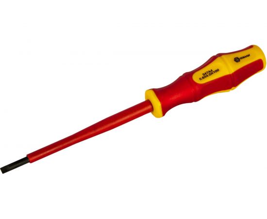 Отвертка диэлектрическая Ultra Grip SL 4,0 х 100 мм CR-V КОБАЛЬТ 646-447 