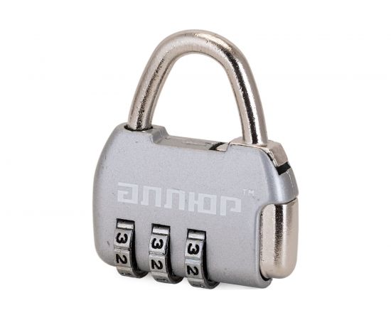Навесной кодовый замок Аллюр ВС1К-35/4 серебро 3456 