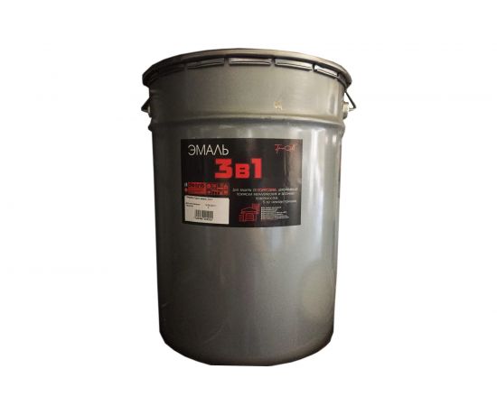 Эмаль ТРИОЛЬ 3 в 1 оранжевая полуматовая T3V1O22 