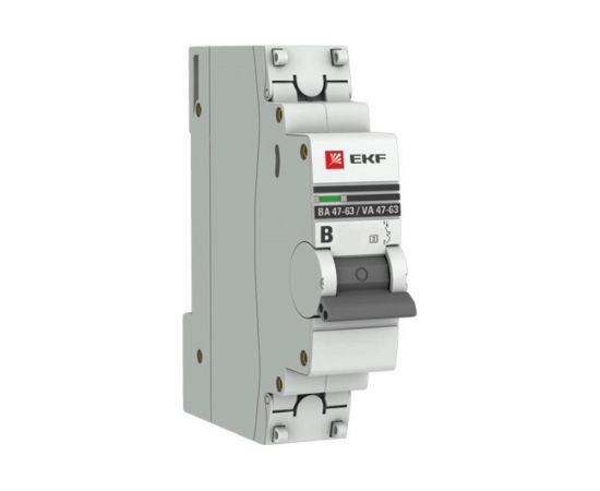 Автоматический выключатель EKF PROxima ВА 47-63, 1P, 1А, В, 4,5kA, SQ mcb4763-1-01B-pro 