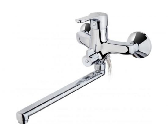 Смеситель Тека-SALINA для ванны и душа, с длин изливом, керамический картридж 35мм, без душевого набора 271216250 