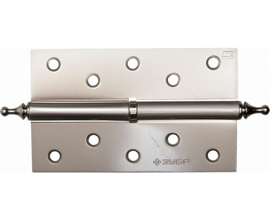 Дверная разъемная петля Зубр Эксперт 1 подшипник цвет матовая никель PN правая с крепежом 125x75x2.5 мм 2 шт. 37605-125-4R 