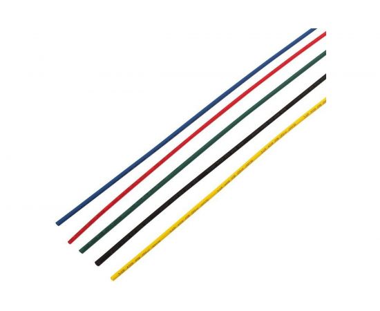 Термоусаживаемые трубки REXANT 2,0/1,0 мм, пять цветов, 50 шт по 1 м 29-0151 