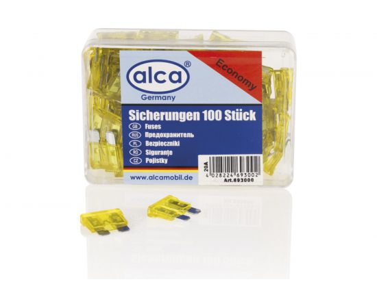 Флажковые предохранители Alca 20 А 100 шт. 693000 