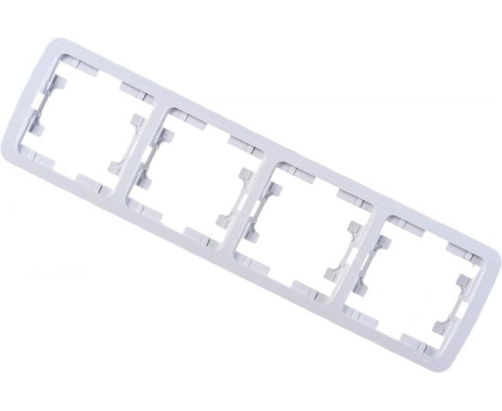 4-х постовая рамка MAKEL Mimoza белая 22039 