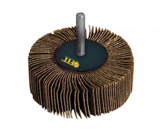 Диск лепестковый радиальный (80х30х6 мм; Р100) для дрели FIT 39595 