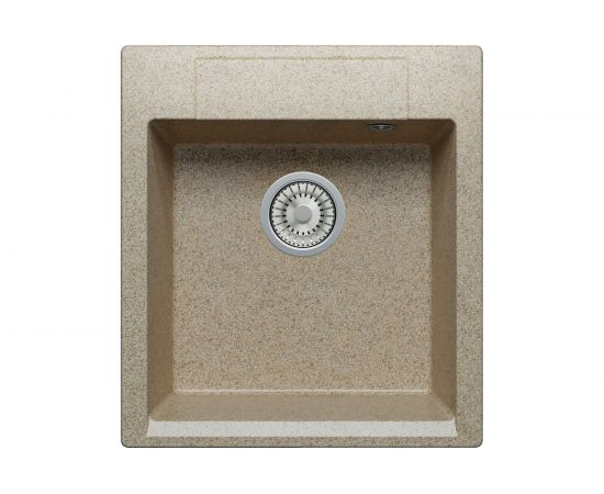 Кухонная мраморная мойка Polygran Argo-460 песочный №302 