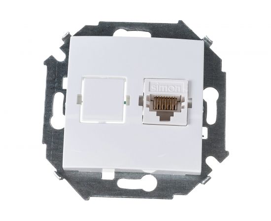 Компьютерная розетка Simon RJ45 кат.5е, белый 20 1591598-030 