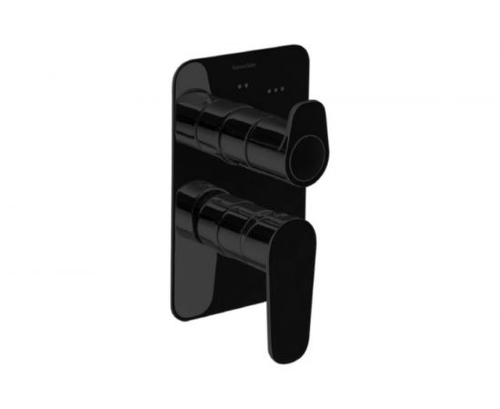 Встроенный смеситель для душа Ramon Soler ALEXIA черный, на 3 выхода 361503SNM 